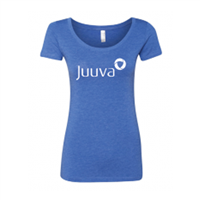 Women's Blue Juuva Scoop Neck T-Shirt